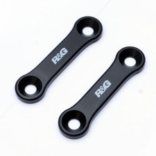 R&G Rear Foot Rest Blanking Plate Black (Pair) Triumph Scrambler 1200 XE 2019-20