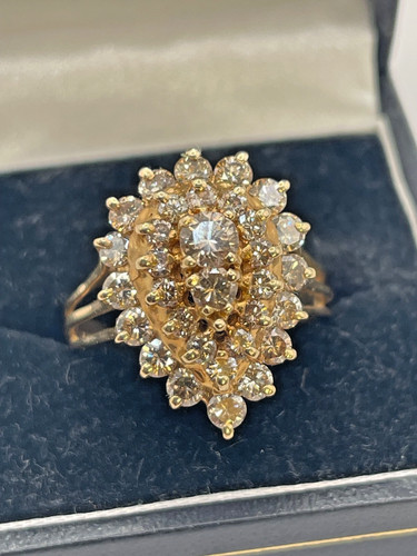 14k gold champagne diamond - 14k,