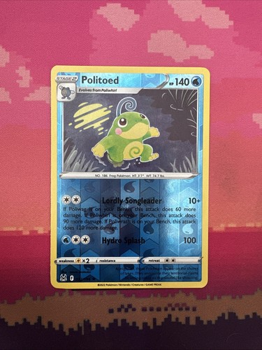Pokemon card politoed lost - pokemon,