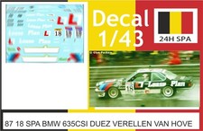 87 18 DECAL 1/43 24H SPA 1987