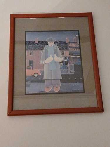 Peter heard man holding - man,