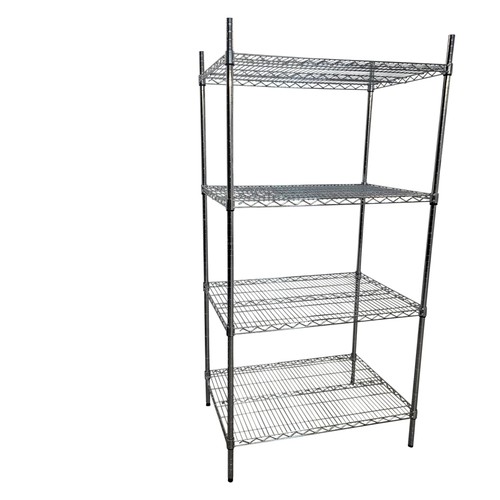 Chrome storage rack 90cm - storage,