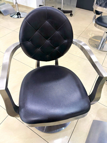 Black silver hydraulic salon - silver,