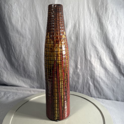 Ceramic tall vase red - tall,