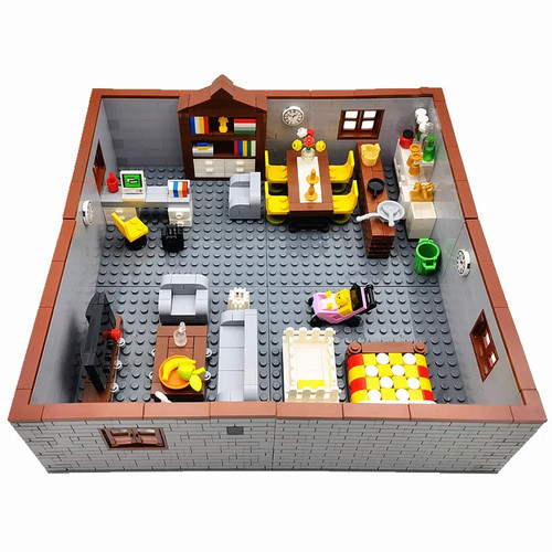 Moc city house building - city, blocks