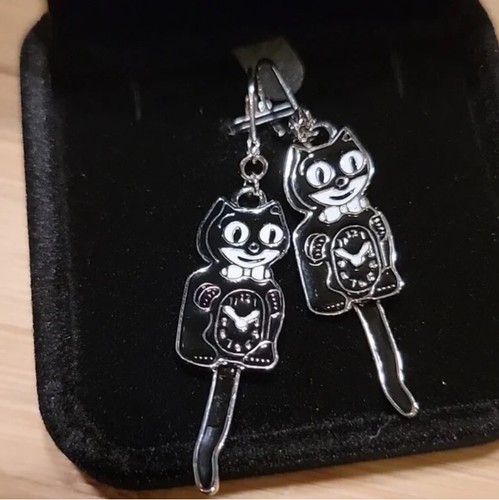Black kit cat klock - kat, clock