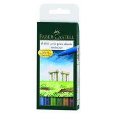 Faber-Castell Pitt Artist Pen Landscape 6 Piece Set FC167162