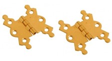1 PAIR -FANCY ORNATE DECORATIVE BUTTERFLY BUTT HINGE CUPBOARD CABINET DOOR HINGE