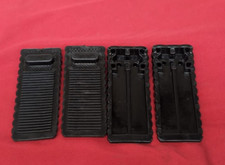 Door Stoppers Anti-Skid - Door Wedge Stopper, Black Large Trumpet (4 Pack )