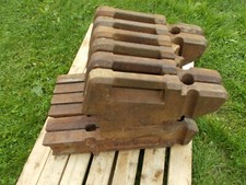 Qty 6 Massey Ferguson L shaped Front Wafer Weights 40kg each