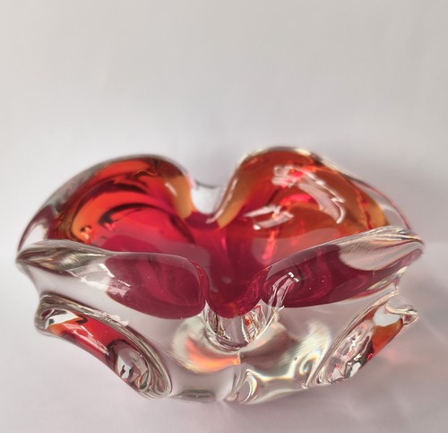 Vintage murano red art glass - murano,