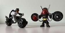 DC Imaginext Batman Figure And Batcycle And Batman Figure And Jet Pack Combo