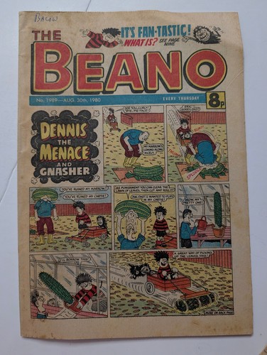 Beano comic 1989 august - beano, 1989,