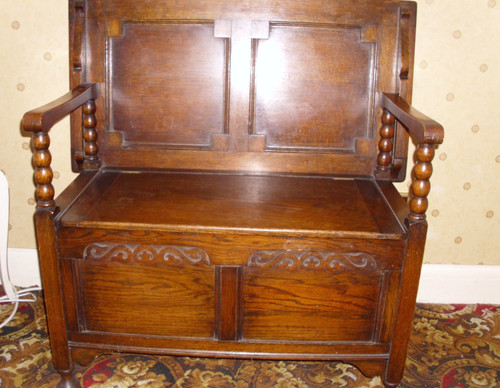 Monk bench oak - monk’s,