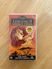 Lion King 2 Simbas Pride VHS