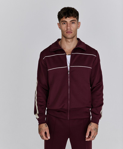 Siksilk mens burgundy track - mens,