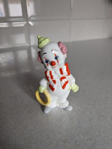 Porcelain clown figurine - porcelain,