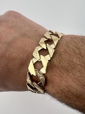 9ct Solid Gold Men's Bracelet