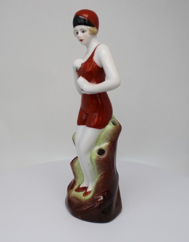 Flower holder figurine bathing - flower,