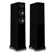Wharfedale Diamond 12.3 Floor standing Speaker (pair) Oak Black -3 Year Warranty