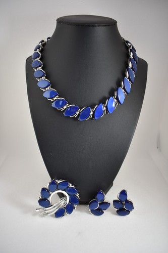 Vintage lisner blue thermoset - lisner,