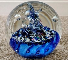 Caithness Myriad Glass Paperweight Vintage