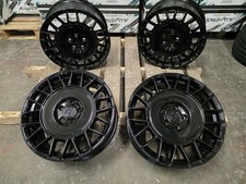 BLACK 19" AERO Alloy Wheels Vw T6 T5 Transporter Amarok Crafter TRAFIC VITO