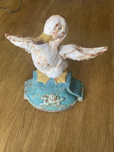 Vintage cast iron duck door - iron,