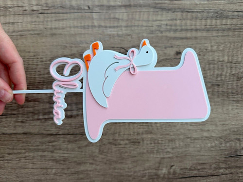 Personalised pink acrylic - personalised,