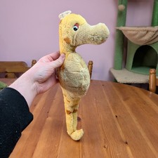 Vintage Yellow Seahorse Plush