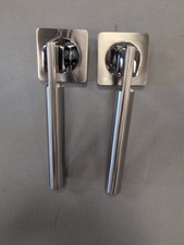 Dale Hardware Dh003655sq Chronos Satin Nickel Door Handles Set