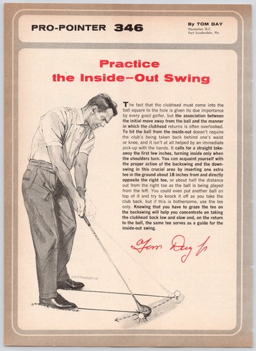 Practice the inside out swing - the,