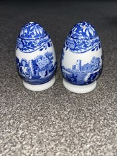 Spode Italian Blue & White Salt & Pepper Pots