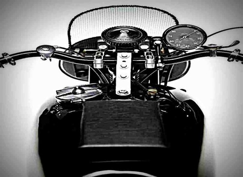 Metal sign velocette ktt - metal,
