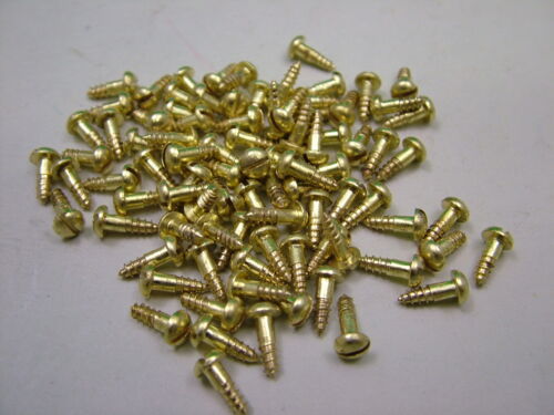 Small solid brass screws pack - brass,