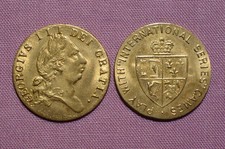 GEORGE III SPADE HALF GUINEA BRASS TOKEN - Nice Grade - FREE POSTAGE
