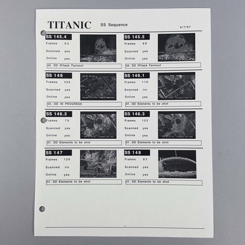 Titanic vfx shot tracker - vfx,