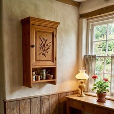 Handsome Vintage Carved Pine