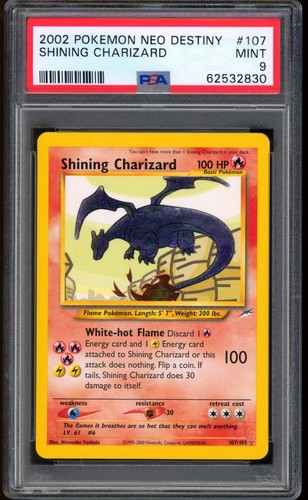 2001 pokemon shining charizard - pokemon,