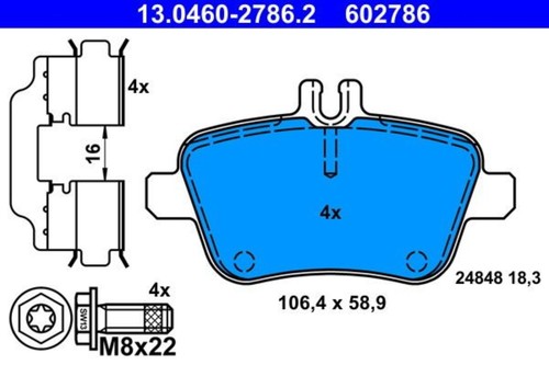 Disc brake pad set ate - brake,