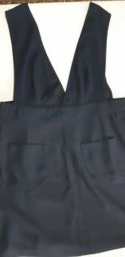 Womens navy pinafore dress - pinafore,