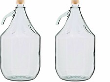 Demijohns 5l  with screw cap homebrew or solid corks/airlocks/bung Free P&P UK