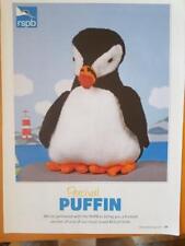 RUTH HAYDOCK RSPB PERCIVAL PUFFIN 25CM KNITTED TOY PHOTOS IN DESC GOOD COND