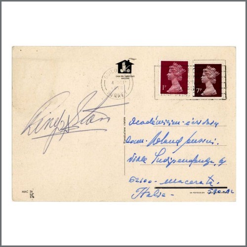 Ringo starr 1978 autographed - ringo,