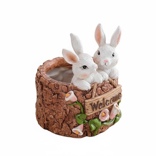 Owl planter resin - owl,