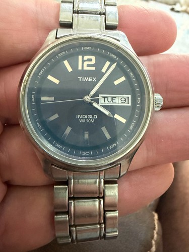 Timex indiglo day date - timex, quartz