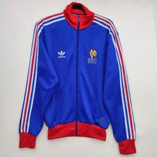 France Rare Adidas Originals Football Tracksuit Top Jacket | Men's Small