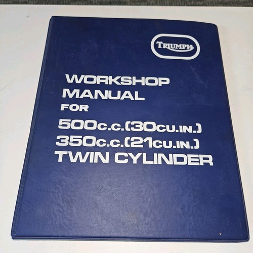 Triumph workshop manual - workshop, binder