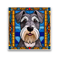 Schnauzer Puppy Dog Faux