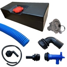 100 Litre Fresh Water Tank Kit Campervan Motorhome external GREY FILLER CAP